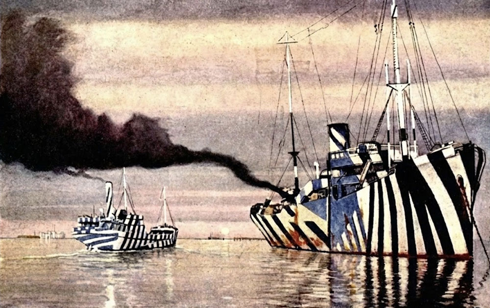 Dazzle Camouflage derived from Norman Wilkinson, British graphic artist.
