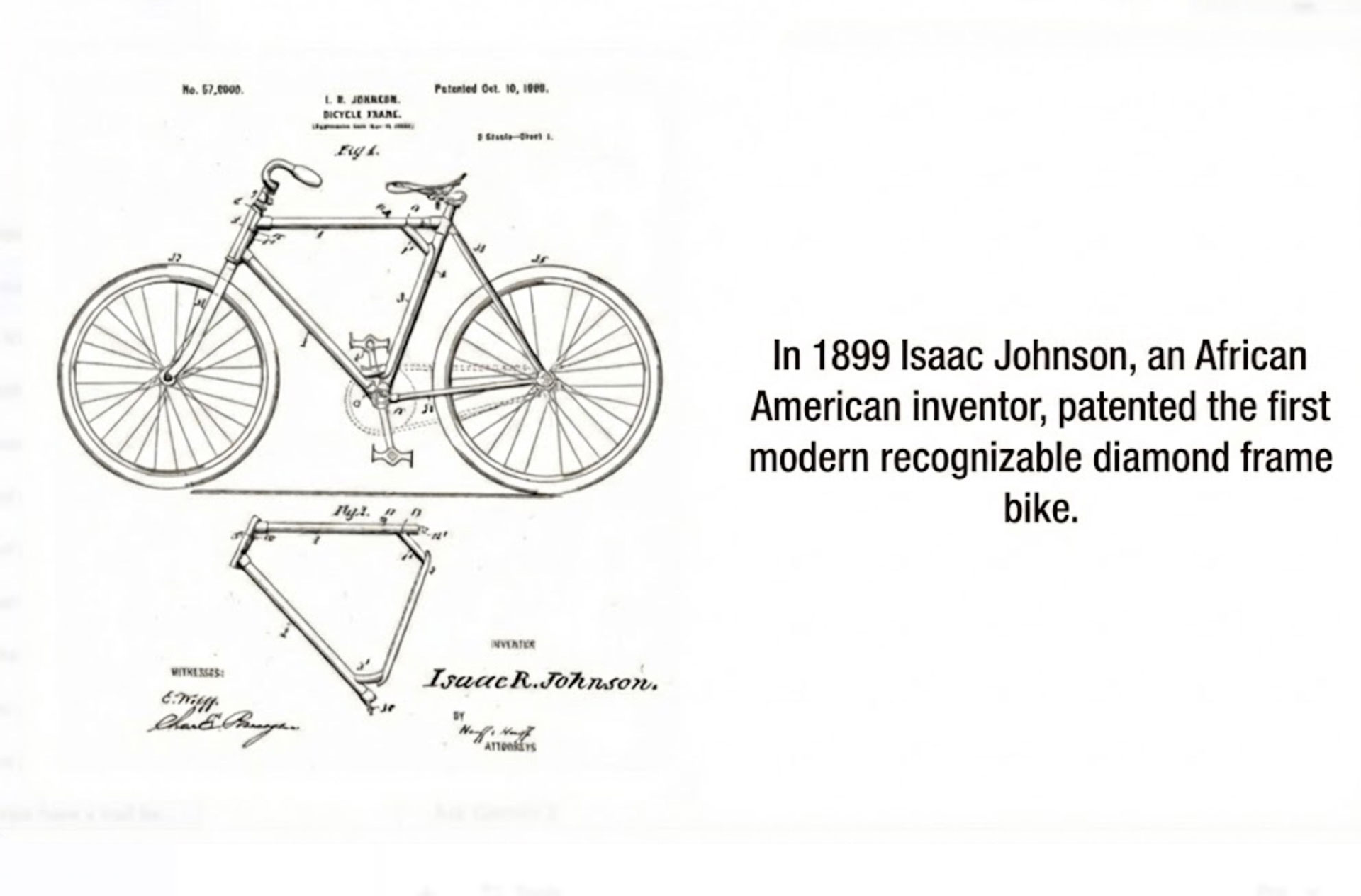 Isaac Johnson Diamond Frame Patent